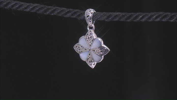 5x9mm Mother-of-Pearl Sterling Silver Pendant Video Thumbnail