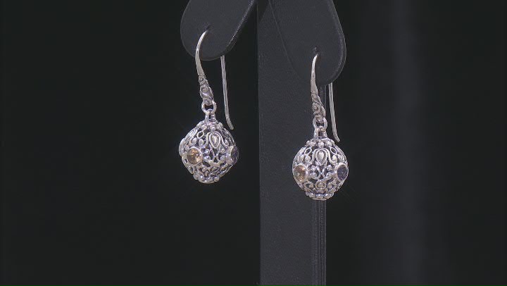 Multi-Gemstone Sterling Silver Filigree Earrings 2.38ctw Video Thumbnail