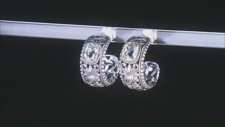 Prasiolite Sterling Silver Earrings 2.38ctw Video Thumbnail