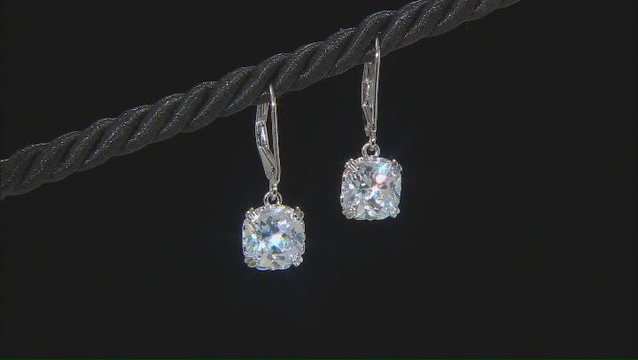 White Cubic Zirconia Rhodium Over Sterling Silver Jewelry Set 22.50ctw Video Thumbnail
