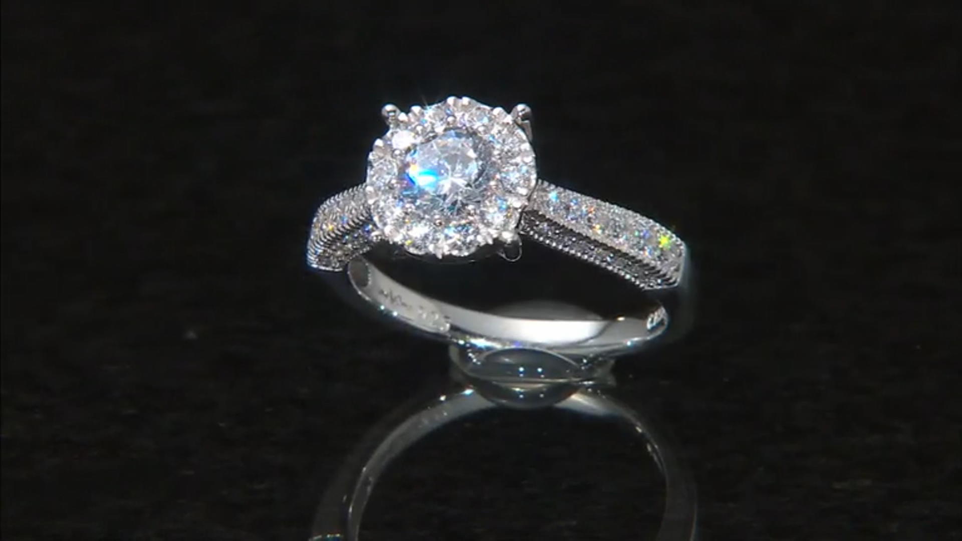 White Cubic Zirconia Rhodium Over Sterling Silver Ring 2.52ctw Video Thumbnail