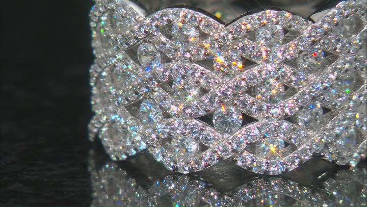 White Cubic Zirconia Rhodium Over Sterling Silver Ring 3.35ctw Video Thumbnail