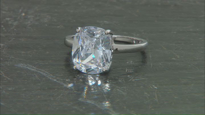 White Cubic Zirconia Platinum Over Sterling Silver 3 Ring Set 17.38ctw Video Thumbnail