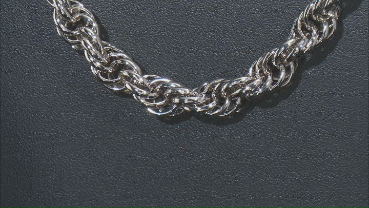 Platinum Over Bronze Soft Rope Link 20 Inch Chain Video Thumbnail