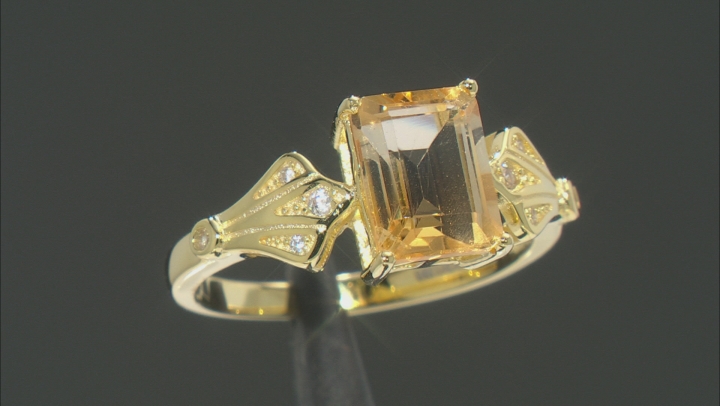 Yellow Citrine 18k Yellow Gold Over Sterling Silver Ring 1.94ctw Video Thumbnail