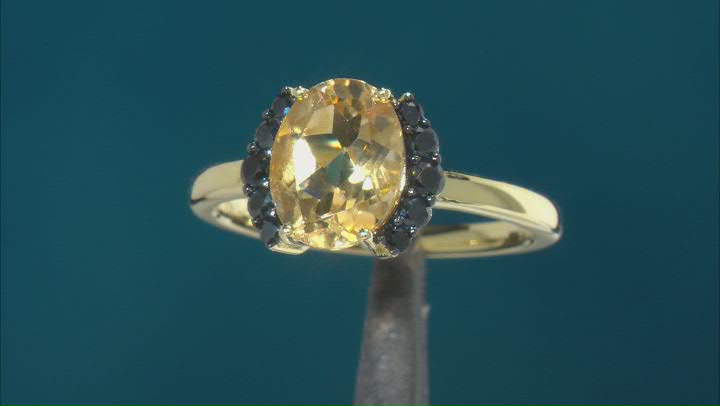 Yellow Citrine 18k Yellow Gold Over Sterling Silver Ring 2.06ctw Video Thumbnail
