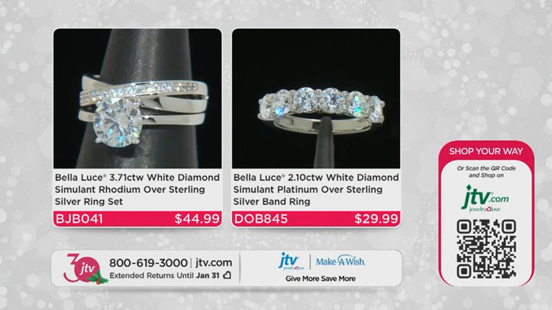 White Cubic Zirconia Rhodium Over Sterling Silver Ring Set 3.71ctw Video Thumbnail