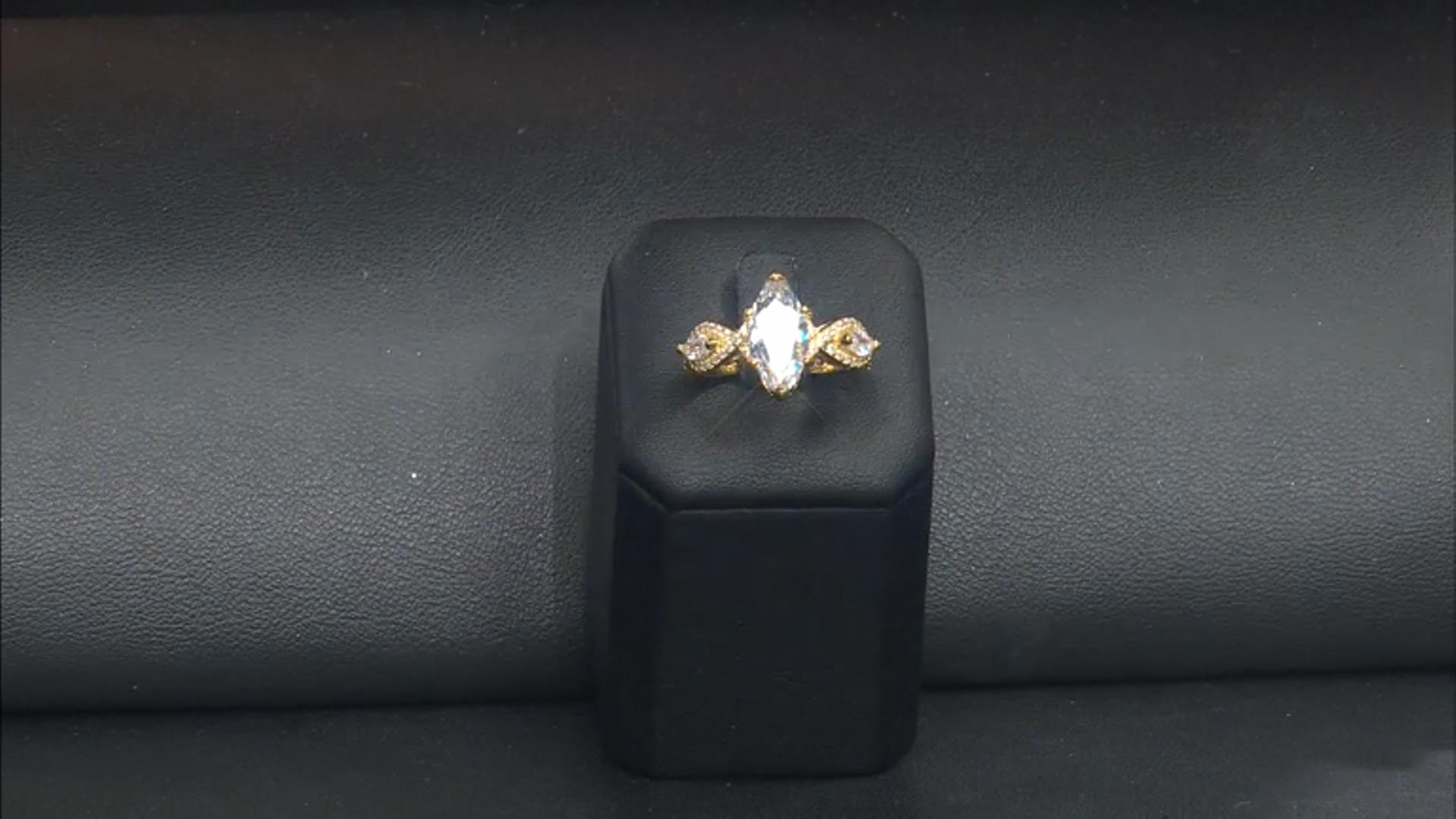 White Cubic Zirconia 18K Yellow Gold Over Sterling Silver Ring 5.33ctw Video Thumbnail