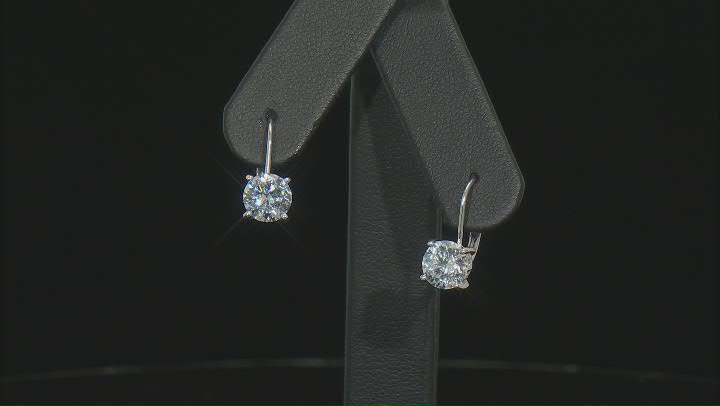 White Cubic Zirconia Platinum Over Sterling Silver Jewelry Set With Travel Case 8.00ctw Video Thumbnail