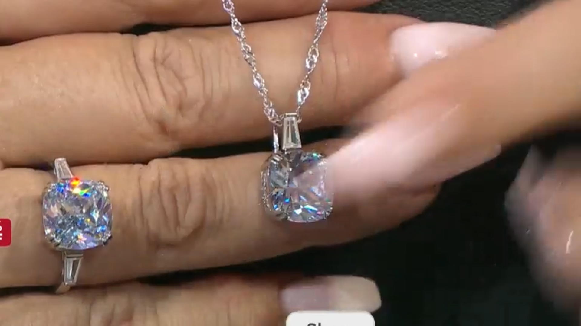 White Cubic Zirconia Rhodium Over Sterling Silver Jewelry Set 34.42ctw Video Thumbnail