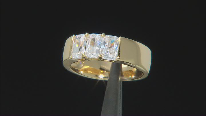 White Cubic Zirconia 18K Yellow Gold Over Sterling Silver Ring 2.75ctw Video Thumbnail