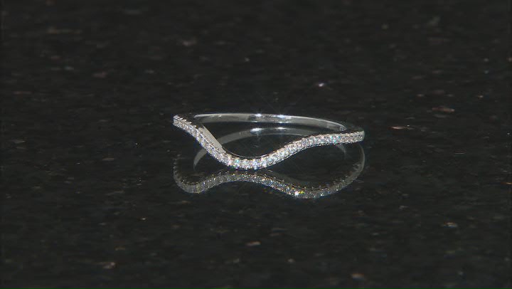White Cubic Zirconia Rhodium Over Sterling Silver Ring With Band 3.60ctw Video Thumbnail