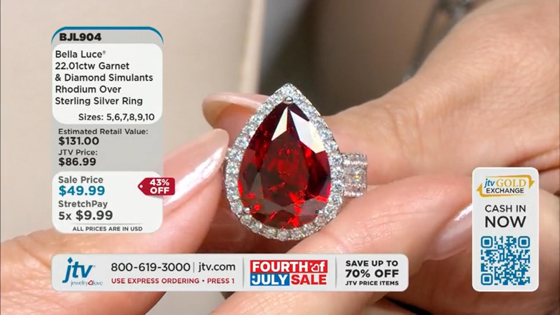 Red And White Cubic Zirconia Rhodium Over Sterling Silver Ring 22.01ctw Video Thumbnail