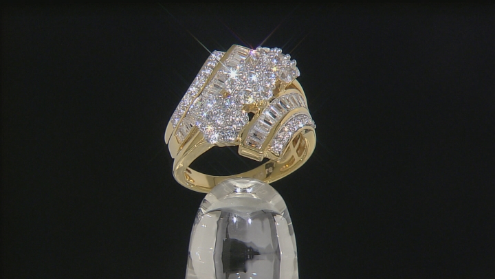 Cubic Zirconia 18k Yellow Gold Over Silver 4.60ctw (2.29ctw DEW) Video Thumbnail