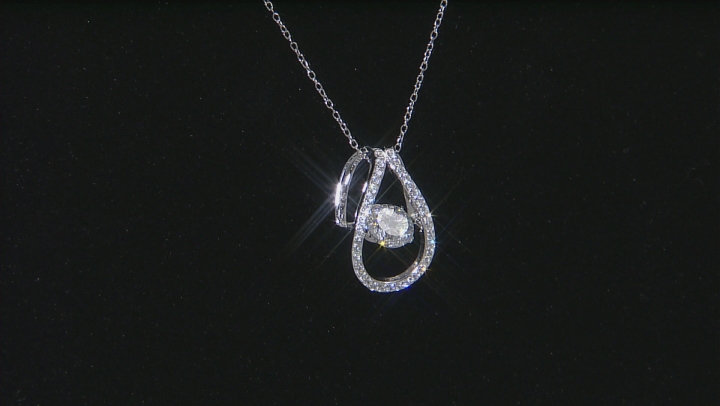 Cubic Zirconia Rhodium Over Sterling Silver Pendant With Chain 2.71ctw Video Thumbnail