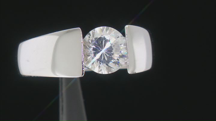 Cubic Zirconia Rhodium Over Sterling Silver Ring 3.15ctw Video Thumbnail