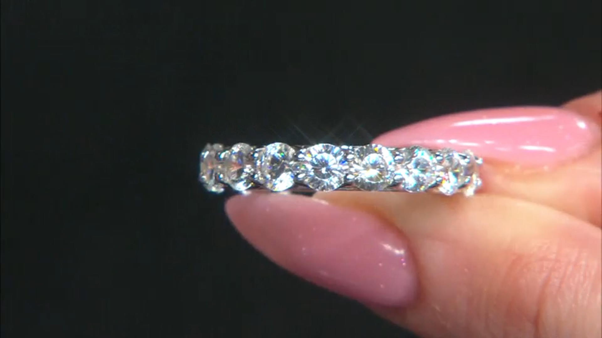 White Cubic Zirconia Rhodium Over Sterling Silver Ring 7.65ctw Video Thumbnail