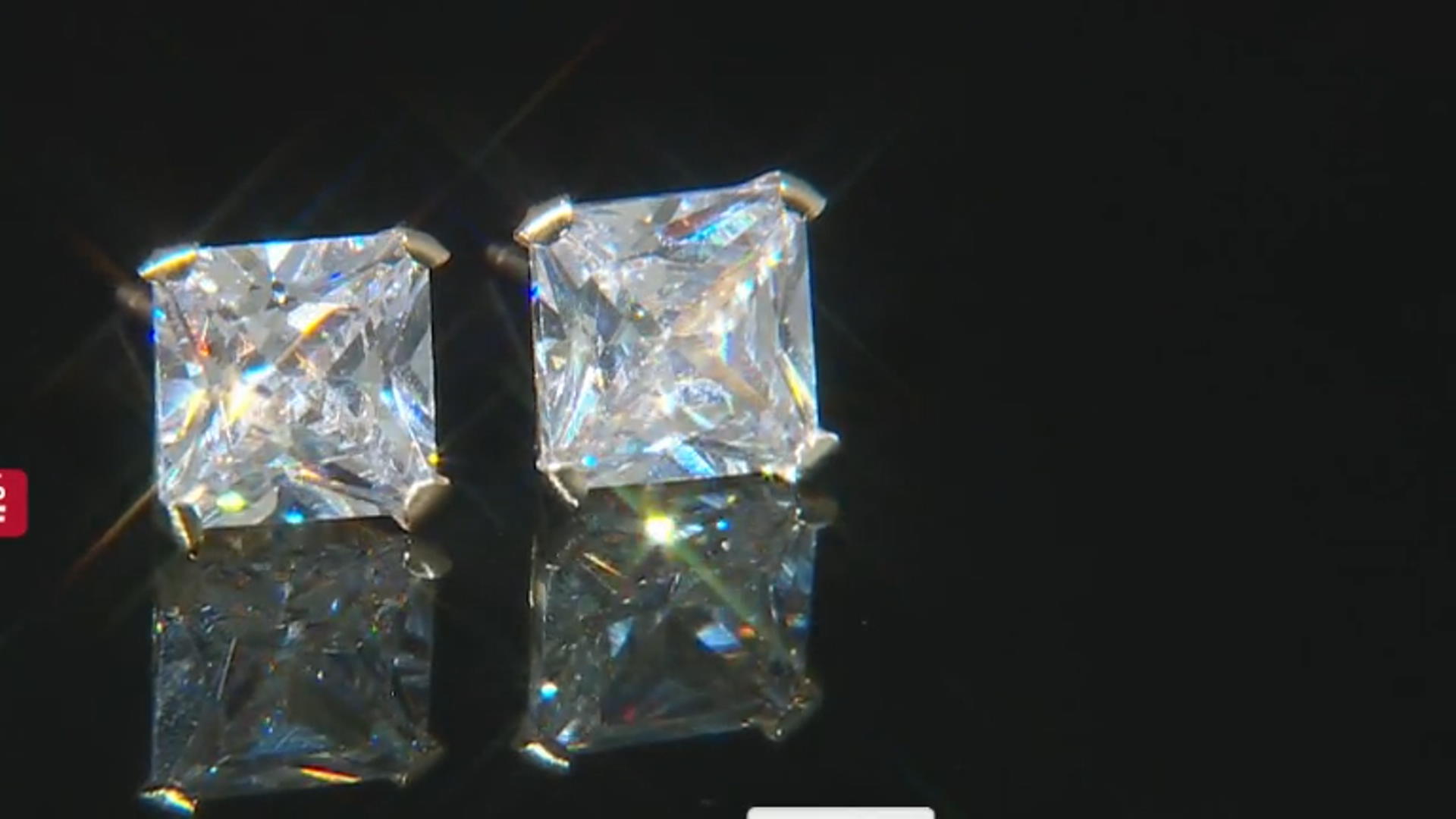 White Cubic Zirconia 10k Yellow Gold Earrings 4.20ctw Video Thumbnail