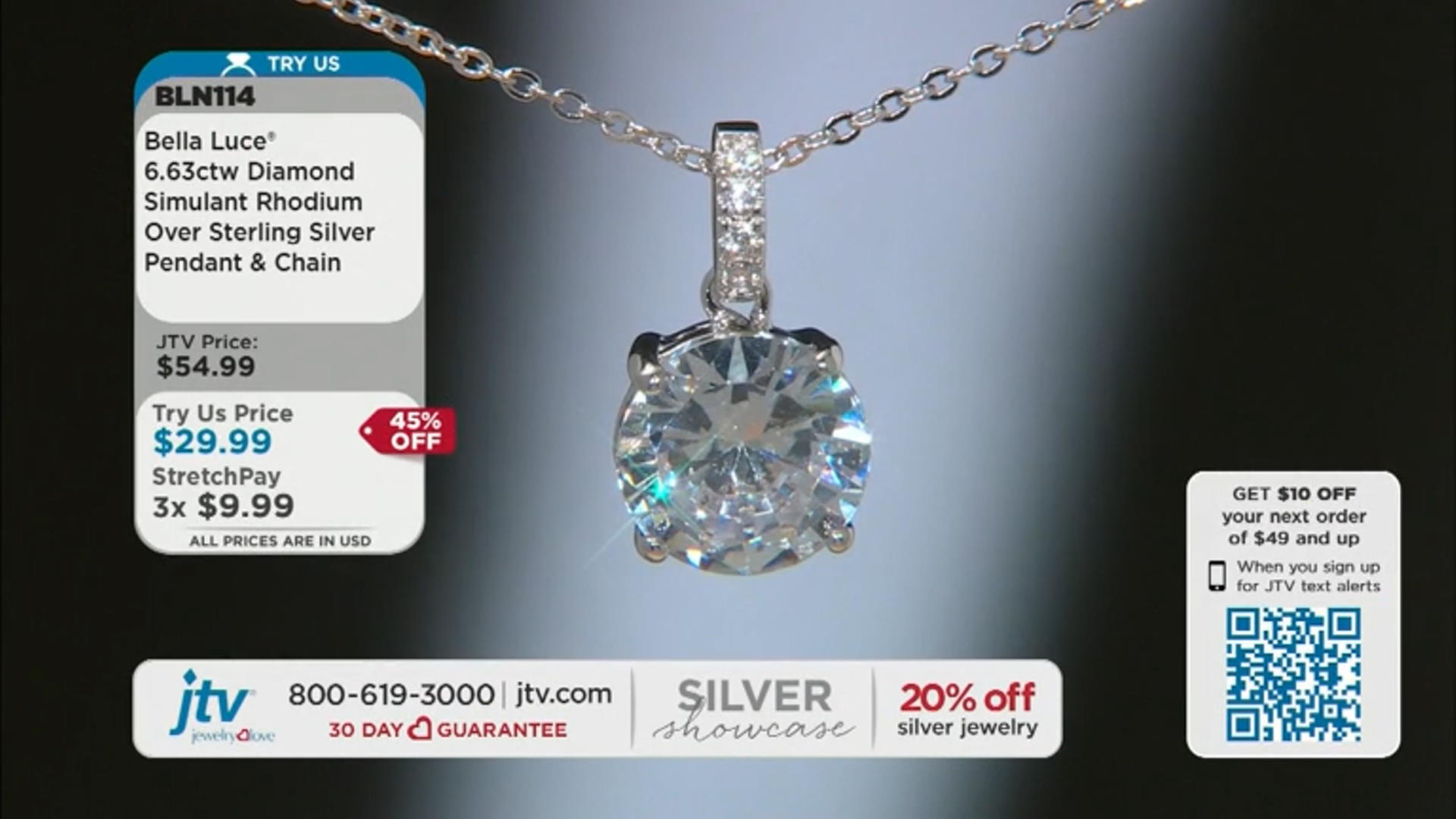 White Cubic Zirconia Rhodium Over Sterling Silver Center Design Pendant With Chain 6.63ctw Video Thumbnail