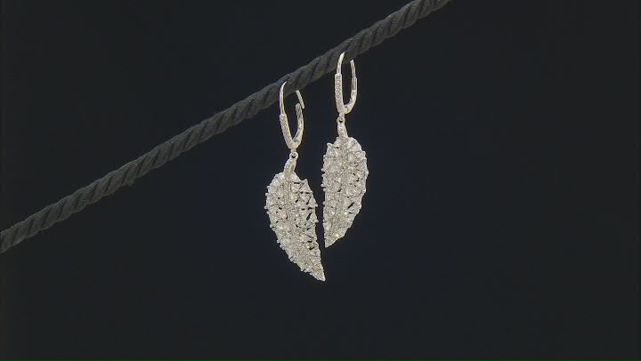 White Cubic Zirconia Rhodium Over Sterling Silver Earrings 14.01ctw Video Thumbnail