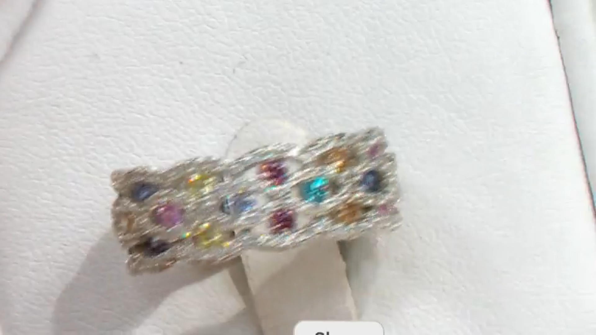 White, Lavender, Yellow Pink, Brown, Mocha,& Blue Cubic Zirconia Rhodium Over Silver Ring 4.58ctw Video Thumbnail