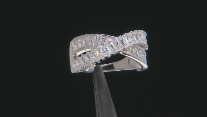 White Cubic Zirconia Rhodium Over Silver Ring 1.90ctw Video Thumbnail
