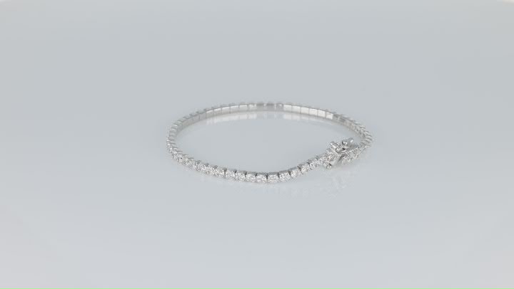 White Cubic Zirconia Rhodium Over Silver Bracelet 9.58ctw Video Thumbnail