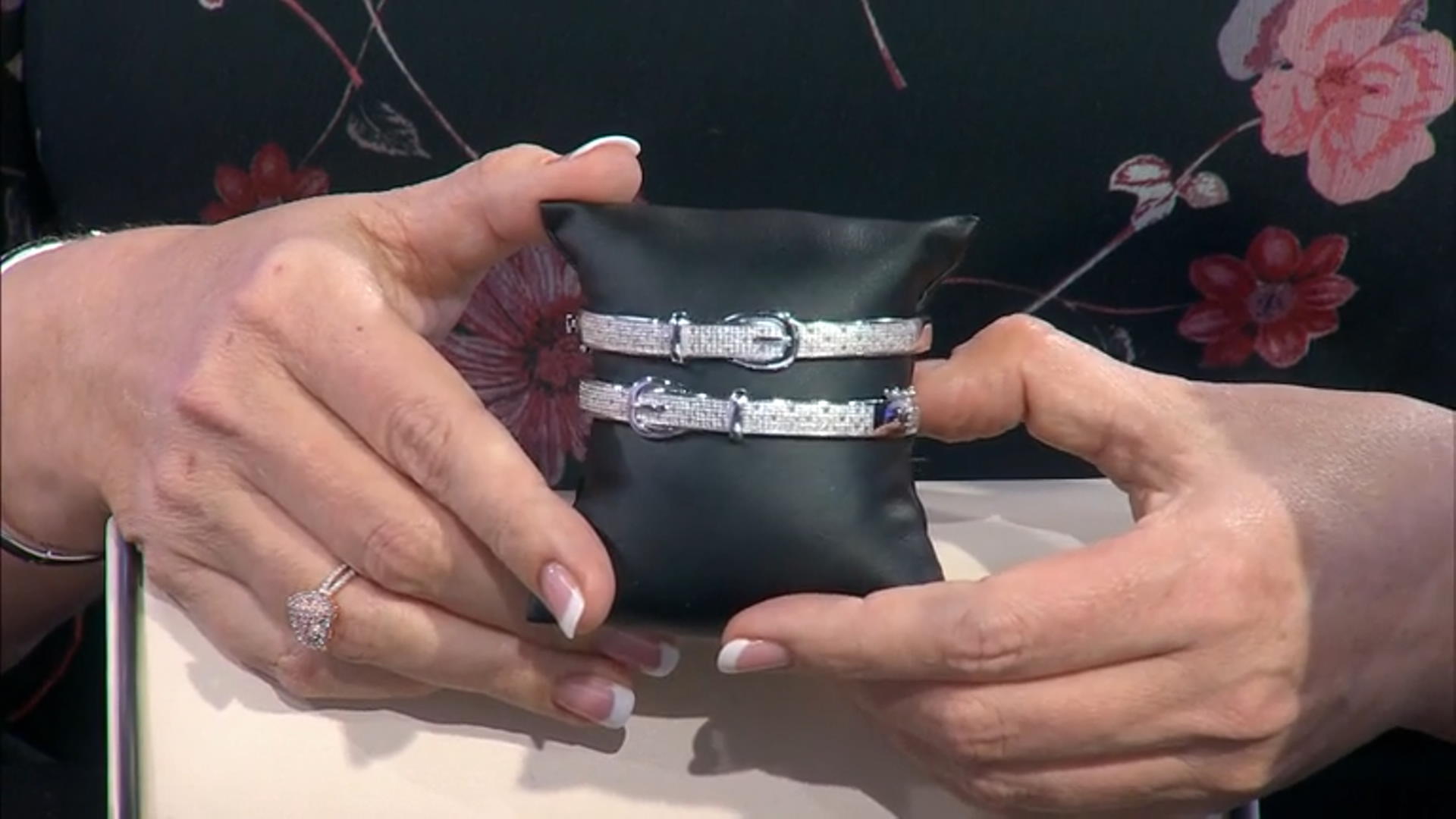 White Round Diamond Rhodium Over Brass Bracelet 0.25ctw Video Thumbnail