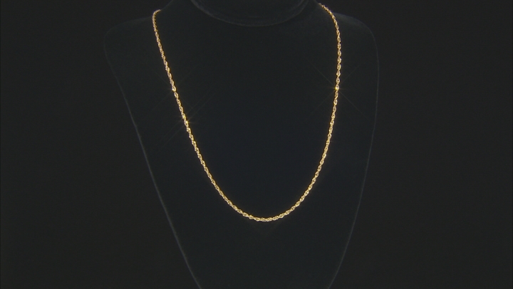 18k Yellow Gold Over Sterling Silver Singapore Link Chain Necklace Set Of 3 Video Thumbnail