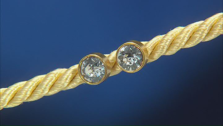 Burgi™ Diamond Gold Tone Base Metal Bangle Watch, With Crystal Pendant, And Earrings Gift Set Video Thumbnail