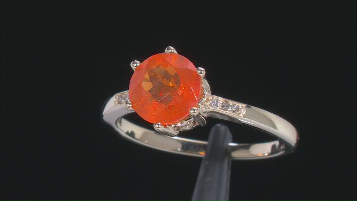 Mexican Fire Opal 10k Yellow Gold Ring 1.03ctw Video Thumbnail