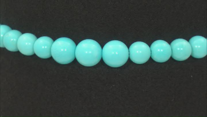 Blue Sleeping Beauty Turquoise 10k Yellow Gold Bracelet 6.10mm Video Thumbnail