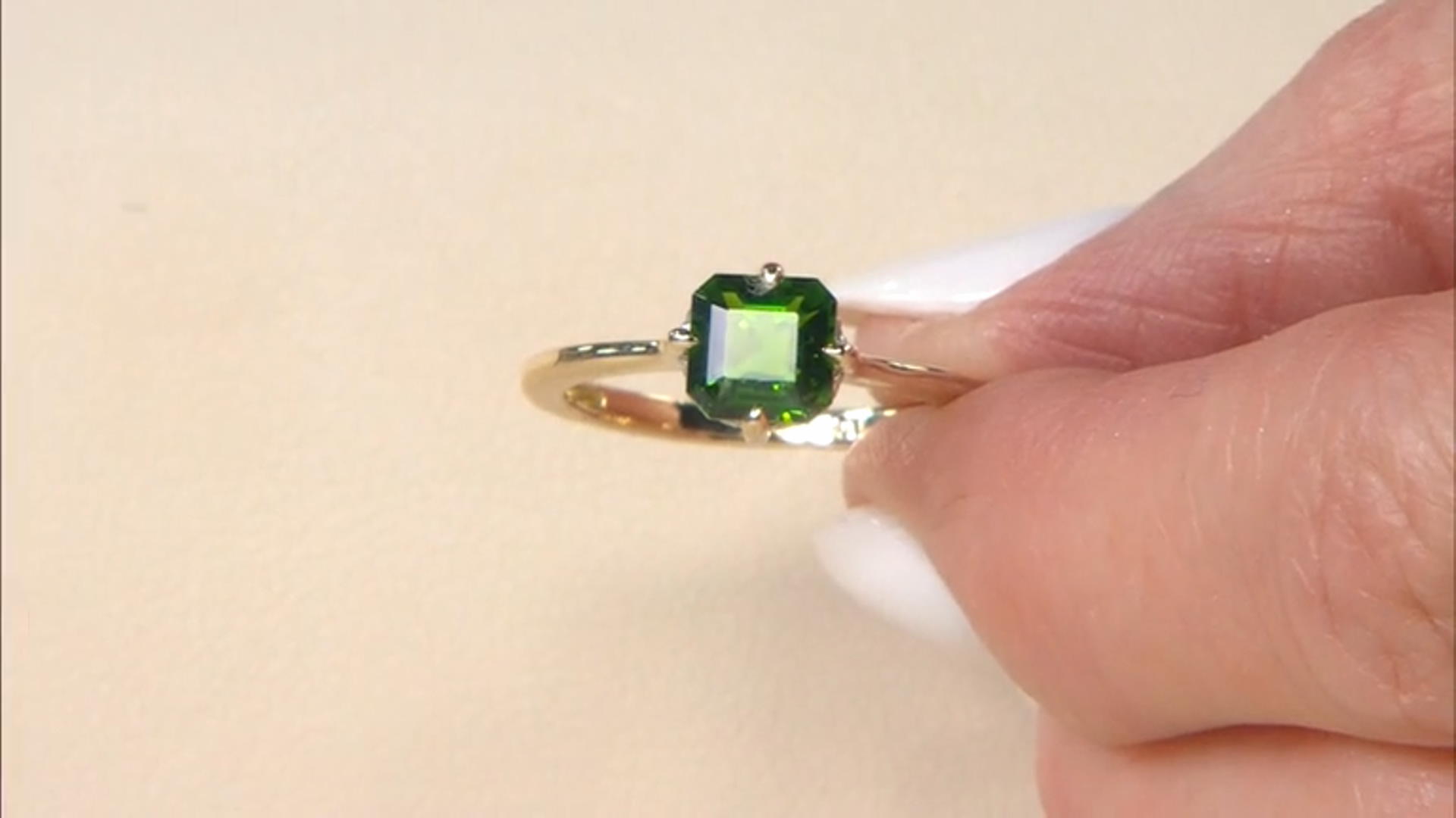 Chrome Diopside 10k Yellow Gold Ring 1.03ctw Video Thumbnail