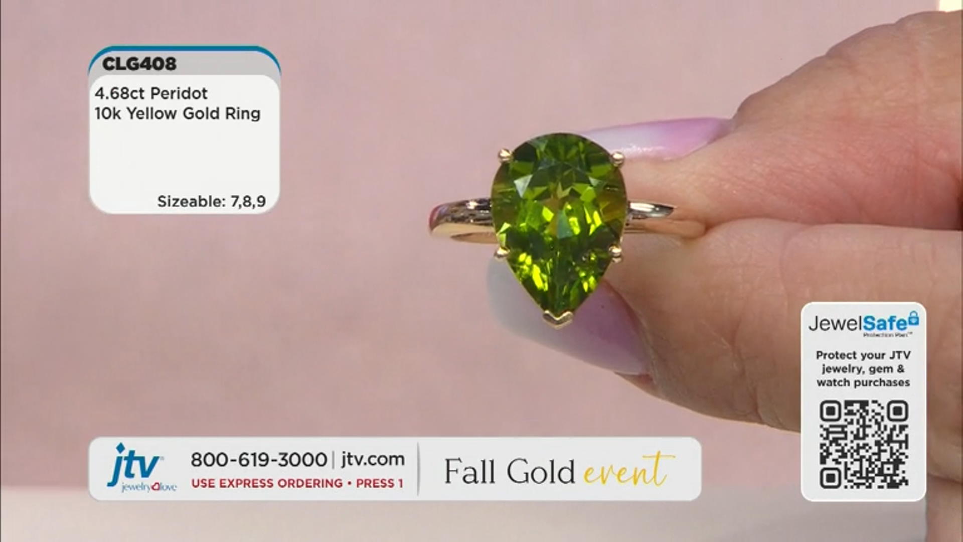 Green Peridot 10k Yellow Gold Ring 4.68ct Video Thumbnail