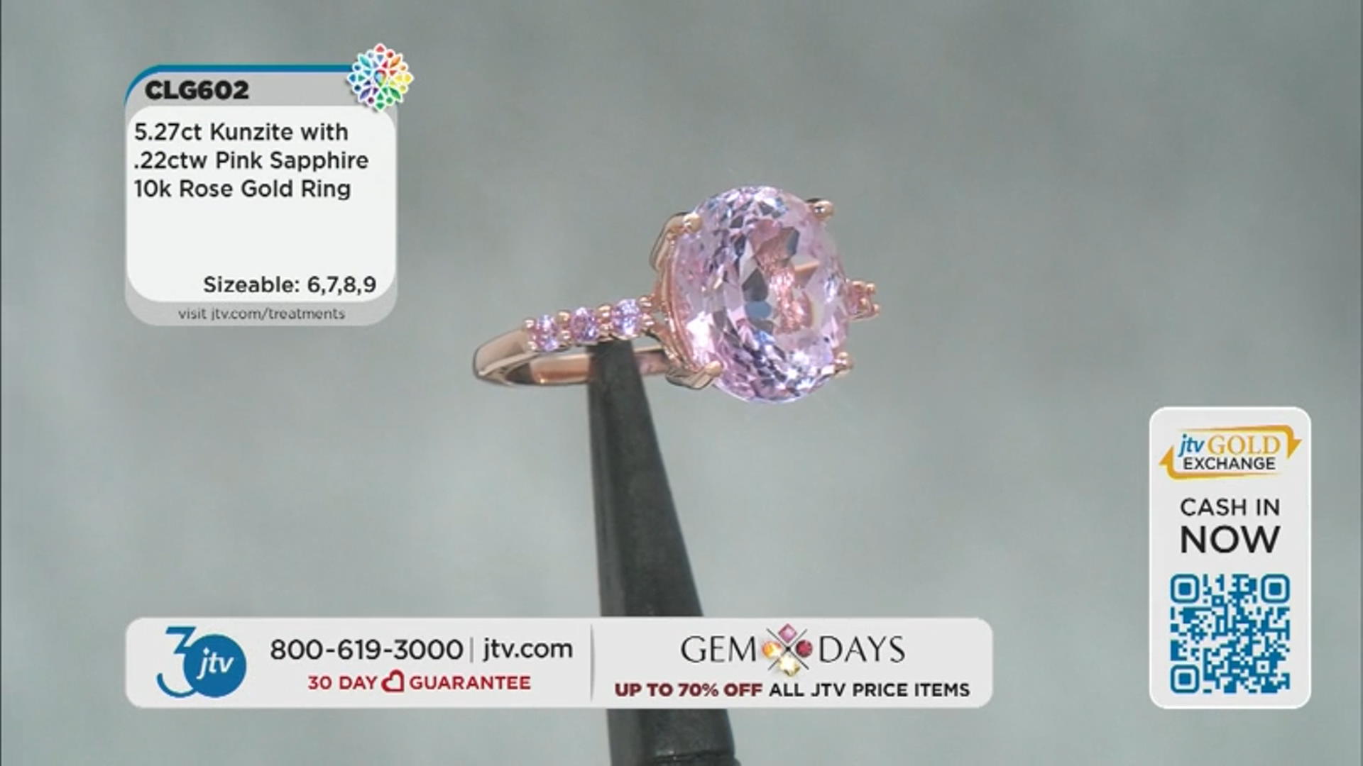 Kunzite With Pink Sapphire 10k Rose Gold Ring 5.49ctw Video Thumbnail