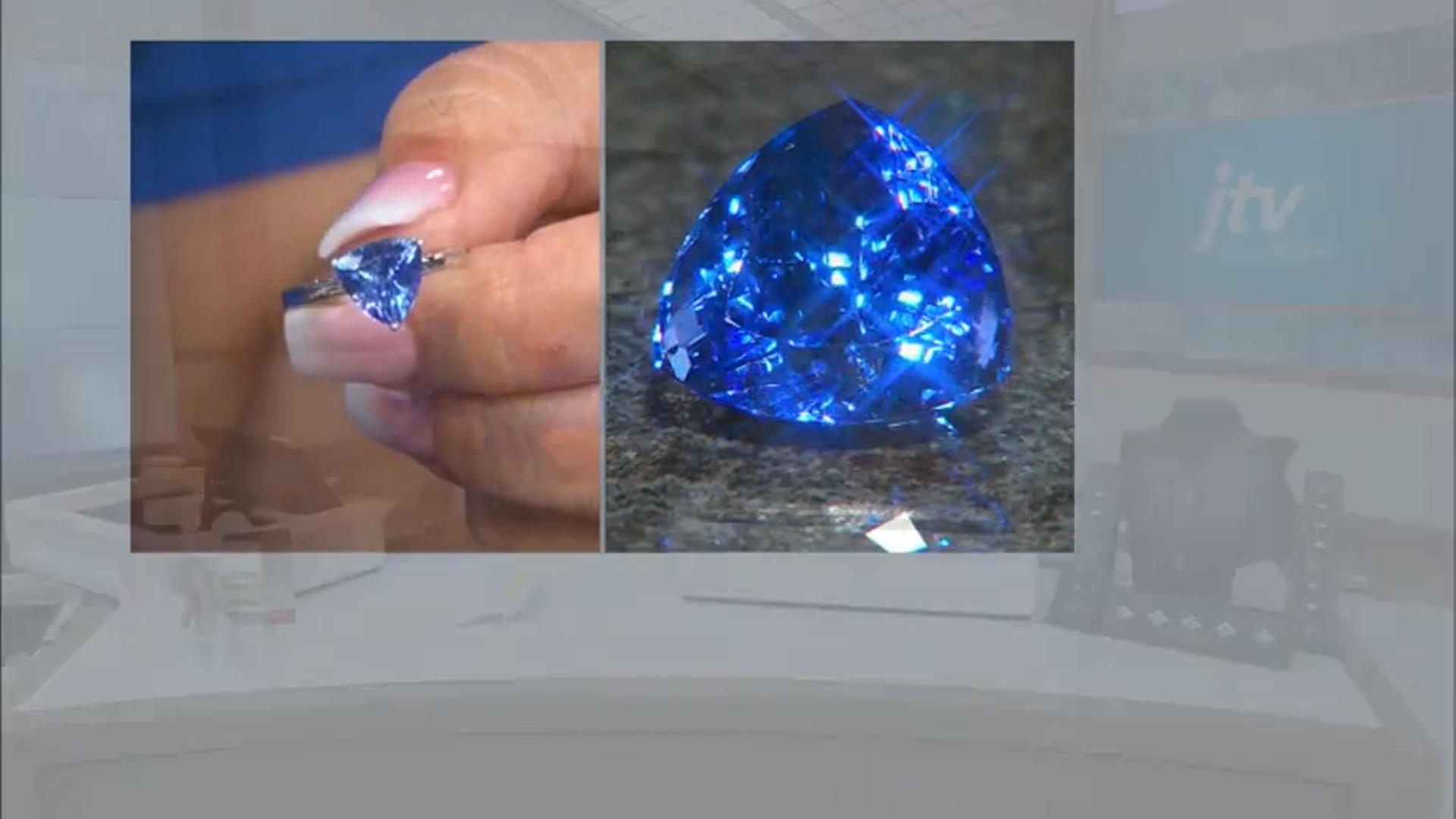 Blue Tanzanite Rhodium Over 14k White Gold Ring 2.21ct Video Thumbnail