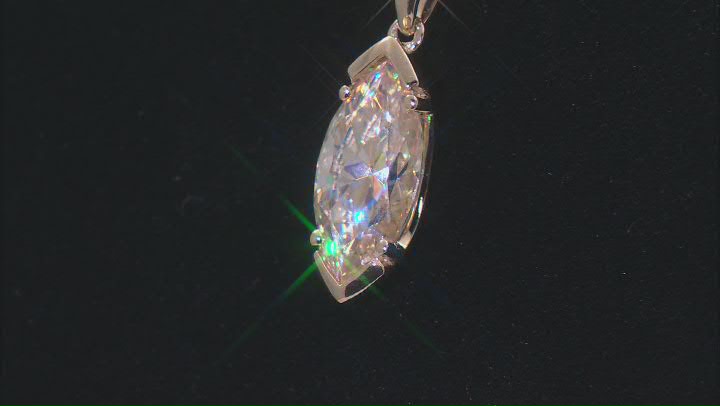 Champagne Strontium Titanate 10K Yellow Gold Pendant With Chain 3.52ct Video Thumbnail