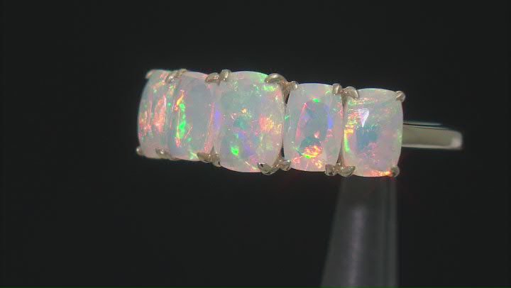 White Ethiopian Opal 10k Yellow Gold Ring 1.67ctw Video Thumbnail