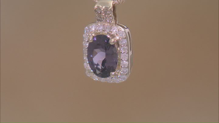 Purple Spinel 10k Yellow Gold Pendant With Chain 0.83ctw Video Thumbnail