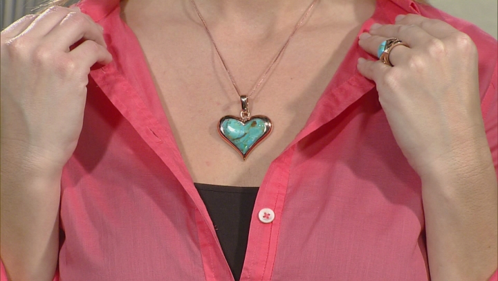 Blue Turquoise Copper Heart Enhancer Video Thumbnail