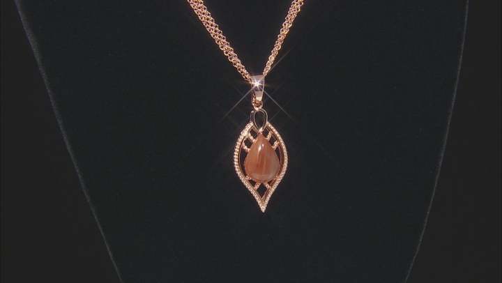 Red Sunstone Copper Enhancer with 3-strand chain Video Thumbnail