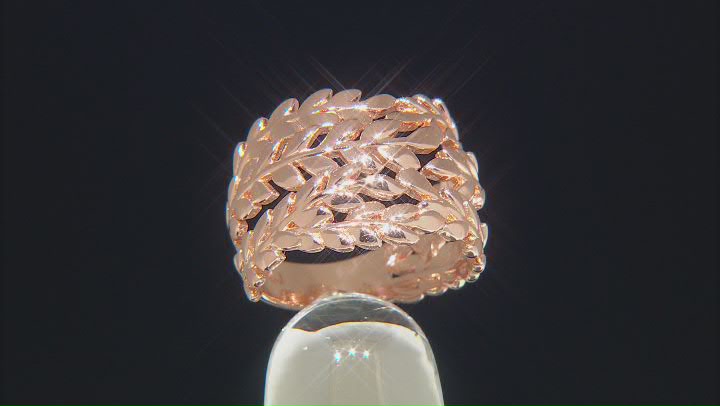 Copper Leaf Band Ring Video Thumbnail