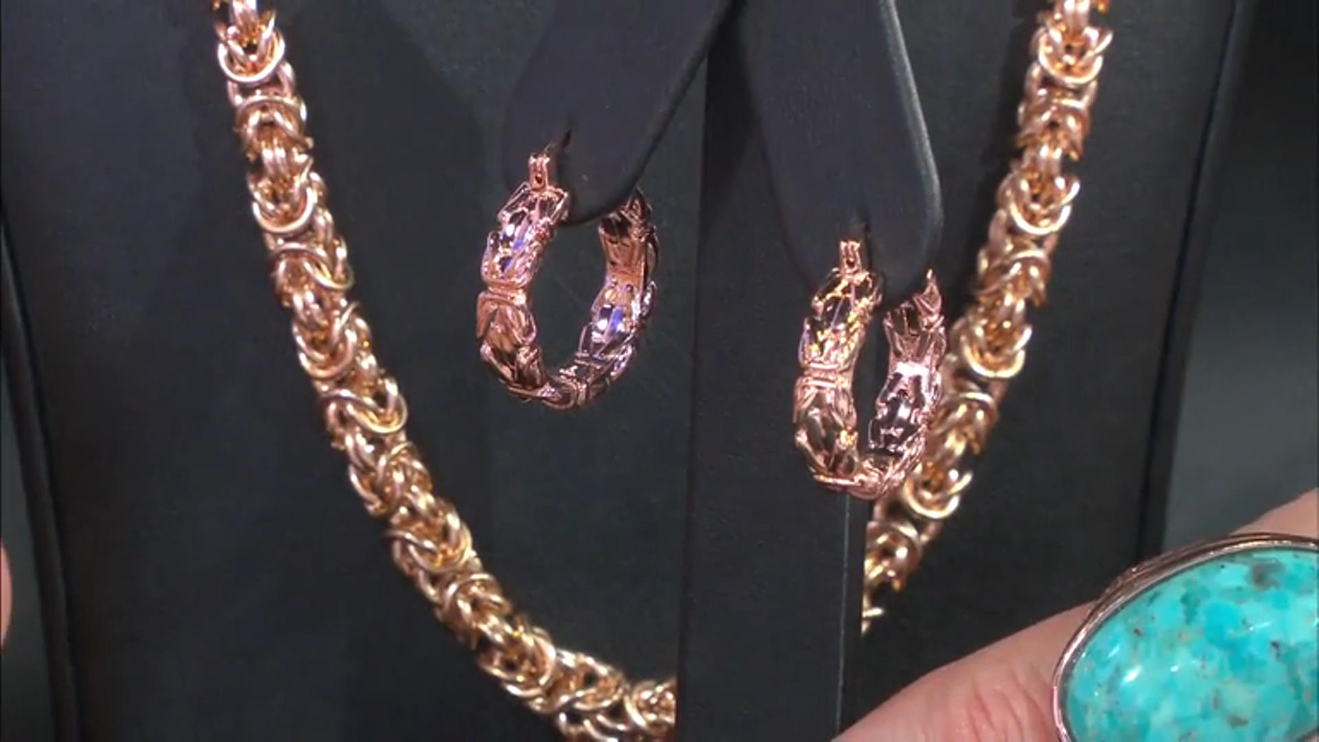 Copper Byzantine Hoop Earrings Video Thumbnail