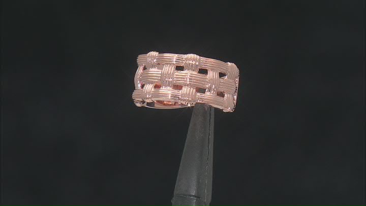 Copper Basket-weave Textured Ring Video Thumbnail