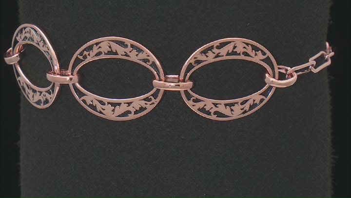 Open Circle Design Copper Toggle Bracelet Video Thumbnail