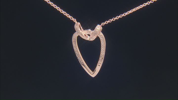 Textured Copper Heart Necklace Video Thumbnail