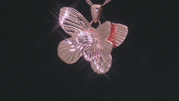 Copper Butterfly Pendant With Chain Video Thumbnail