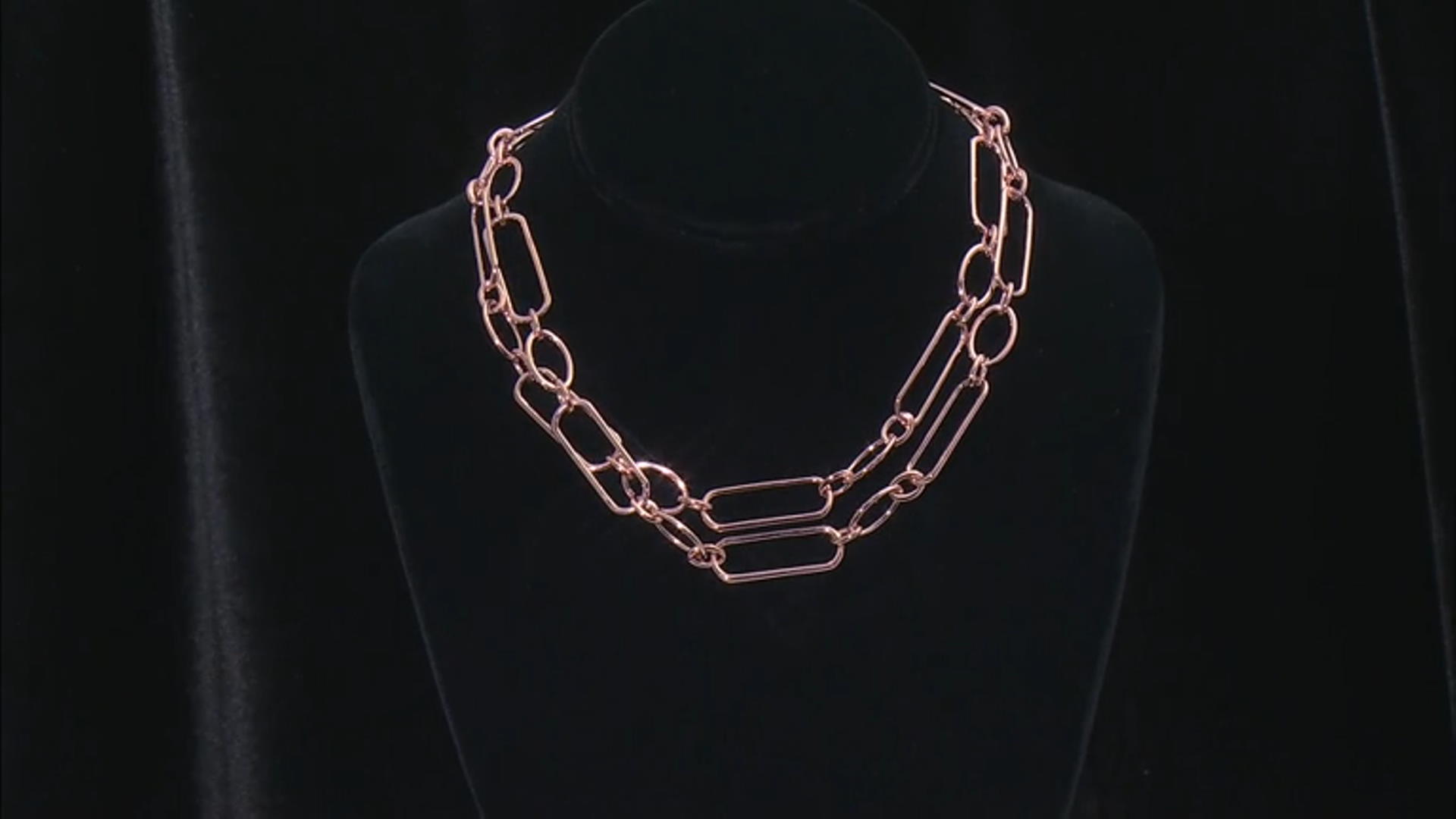 Copper Endless Strand Link Necklace Video Thumbnail