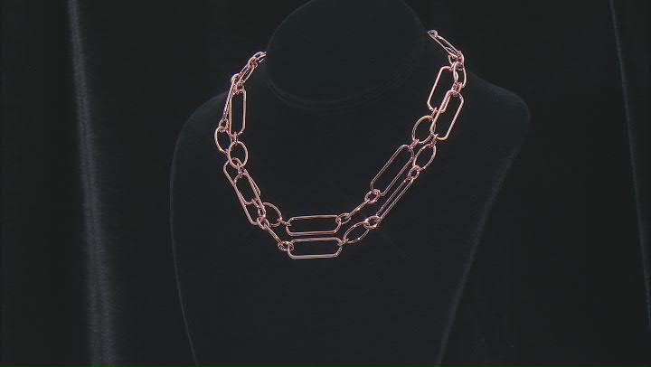 Copper Endless Strand Link Necklace Video Thumbnail