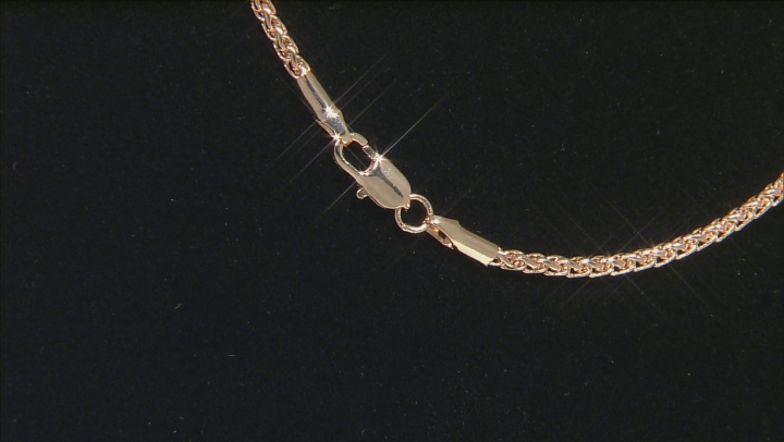 Copper Wheat Chain Necklace Video Thumbnail